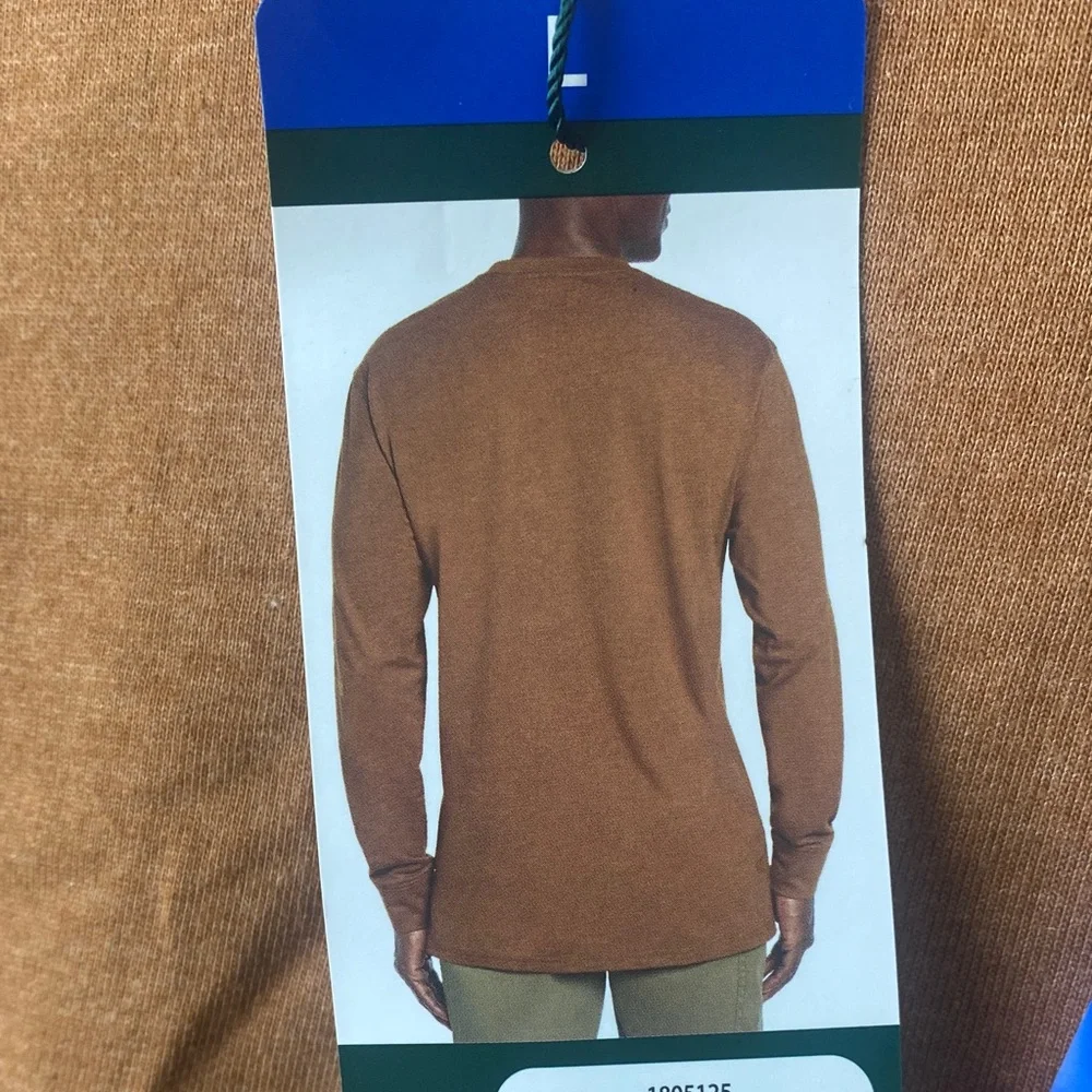 Woolrich Long Sleeve Pocket Tee Mens Large Brown Casual Everyday‎ Top - Picture 5 of 9